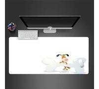 Tapis de Souris Gaming 700x300x2mm,XXL Gamer Mouse Pad,Surface spéciale améliore la Vitesse et la précision,Base en Caoutchouc Antidérapant Surface Mouse Pad - Chien Mignon