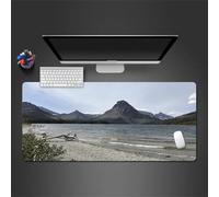 Tapis de Souris Gaming 800x300x2mm,XXL Gamer Mouse Pad,Surface spéciale améliore la Vitesse et la précision,Base en Caoutchouc Antidérapant Surface Mouse Pad - Paysage de Plage