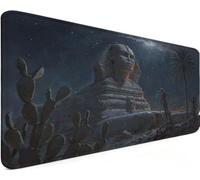 Tapis De Souris Gaming 800x300x3mm Grand Tapis De Souris Egypte 5-QA1B1 | Base antidérapante Haute Précision et Vitesse Avec Bords Cousus pour Accessoire Burea, Cadeau Homme