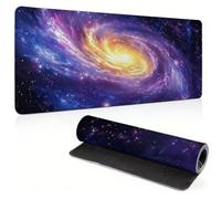 Tapis de Souris Gaming 900 x 450mm, Violet univers Sous Main Bureau 0c0-800 | Optimisé Capteur, Haute Précision et Vitesse avec Bords Cousus, Base en Caoutchouc Antidérapante pour Bureau, Études, Gaming