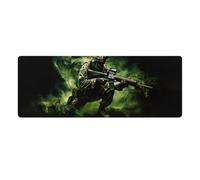 Tapis de souris gaming American Army Troops Soldiers 32L×12l pouces, grand format, pour ordinateur portable, base antidérapante en caoutchouc avec bords cousus, idéal pour la maison et le bureau.