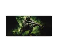 Tapis de souris gaming American Army Troops Soldiers 36L×16l pouces, grand format, pour ordinateur portable, base antidérapante en caoutchouc avec bords cousus, idéal pour la maison et le bureau.