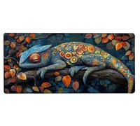 Tapis de Souris Gaming Animal Tapis Souris XXL 1000x500x3mm, Mouse Pad Gamer Feuilles Grand Mousepad, Améliore la Précision et Rapidité, Imperméable Antidérapante Mousepad Accessoires Gaming 1-TD64