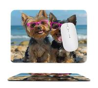 Tapis de Souris Gaming Animaux Chiens Petit Tapis Souris 300 x 250 mm, Petit Mouse Pad sous Main avec Base en Caoutchouc Antidérapante, Accessoire Bureau, pour Gamer, Personnel de Bureau rf-163
