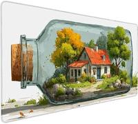 Tapis de Souris Gaming Arbre Tapis Souris XXL 600x300x3mm, Mouse Pad Bouteille Grand Mousepad, Améliore la Précision et Rapidité, Imperméable Antidérapante Mousepad pour Accessoires Gaming 4-G512