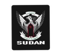 Tapis de Souris Gaming Armoiries du Soudan Drapeau emblème soudanais Tapis