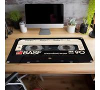 Tapis de Souris Gaming Bande Musicale,Grand Tapis de Souris 800x300x2mm,Gamer Mouse Pad avec Coutures sur Les Bords,Tapis Bureau Antidérapant pour Gamer,Ordinateur,PC