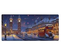 Tapis de Souris Gaming Big Ben Tapis Souris XXL 1000x500x3mm, Mouse Pad Gamer Ville Grand Mousepad, Améliore la Précision et Rapidité, Imperméable Antidérapante Mousepad Accessoires Gaming 5-7C31