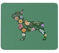 Tapis de Souris Gaming Bouvier français et Fleurs Tapis de Souris 10x12in