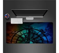 Tapis de Souris Gaming Carte Boussole Tapis de Souris XXL 700x400x3mm Grand Tapis de Bureau sous Main avec Base en Caoutchouc antidérapante pour Gamer Personnel de Bureau