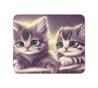 Tapis De Souris Gaming, Chat Chaton Chaton Frères Et Sœurs ! Tapis De Souris De Jeu Stable Souris De Gaming Base en Caoutchouc Souris De Bureau pour Pc Ordinateur 25X30Cm