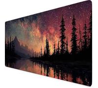 Tapis de Souris Gaming Couleur Tapis de Souris Paysage Mouse Pad XXL 600 x 300mm Desk Mat avec Bords Surpiqués et Antidérapant, pour PC, Études, Gaming, Accessoires Bureau, Décoration Cadeaux g8211