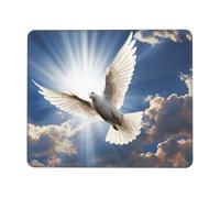 Tapis De Souris Gaming Dove Sky 25X30Cm Douce Tapis De Souris Bords Cousus Mouse Pad pour Études Gamer