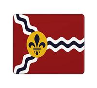 Tapis De Souris Gaming Drapeau De Saint-Louis, Missouri Durable Mousepad Bords Surpiqués Mouse Pad pour Gaming Pc Clavier 25X30Cm