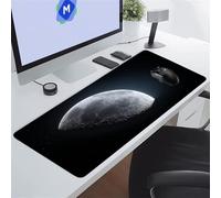 Tapis de Souris Gaming Éclipse Lunaire XXL Mouse Pad, Grand Tapis Bureau avec Base Anti-Dérapage, Extended Long Clavier Pad Large Mousepad pour PC Gamer et Le Bureau 600x300x3 mm
