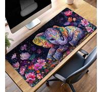 Tapis de Souris Gaming éLéPhant, Tapis de Souris XXL 100 x 50cm, Étendue Base Anti-Dérapage Mat, Imperméable Surface, Bords Cousus, Lavable Mouse Pad Couleur pour Bureau Ordinateur PjY4058 3-N