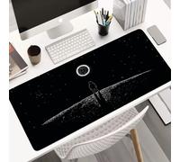 Tapis de souris gaming grand format, multi-tailles, motif abstrait XL, coussin pour ordinateur, clavier et bureau, antidérapant, bords en caoutchouc.