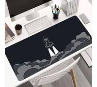 Tapis de souris gaming grand format, multi-tailles, motif abstrait XL, coussin pour ordinateur, clavier et bureau, antidérapant, bords en caoutchouc.