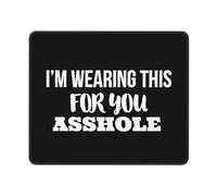 Tapis De Souris Gaming Je Porte Ça pour Toi Connard Étanche Tapis Souris Lavable Mousepad pour Pc Ordinateur Gaming 10X12In