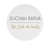 Tapis De Souris Gaming Jéhovah Rapha, Le Seigneur Qui Guérit, Au Nom De Dieu. Citation Chrétienne 2 Mousepad Bords Cousus Tapis De Souris Lavable Mouse Pad pour Jeu Ordinateur Bureau 20X20 Cm