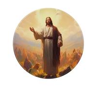 Tapis De Souris Gaming Jésus-Christ Lit Un Sermon Devant Une Foule De Croyants 9 Tapis De Souris Lavable Mouse Pad Antidérapant Mousepad pour Ordinateur Voyage Travail 20X20 Cm