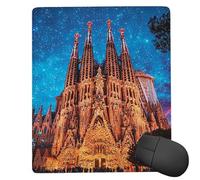 Tapis de Souris Gaming L 'église Petit Tapis Souris 500 x 250 mm, Petit Mouse Pad sous Main avec Base en Caoutchouc Antidérapante, Accessoire Bureau, pour Gamer, Personnel de Bureau rf-522