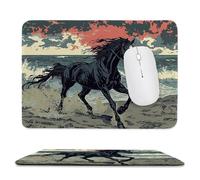 Tapis de Souris Gaming Le Cheval Petit Tapis Souris 500 x 250 mm, Petit Mouse Pad sous Main avec Base en Caoutchouc Antidérapante, Accessoire Bureau, pour Gamer, Personnel de Bureau rf-550