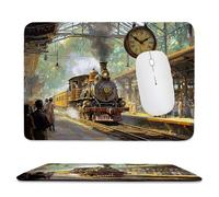 Tapis de Souris Gaming Le Train Petit Tapis Souris 300 x 250 mm, Petit Mouse Pad sous Main avec Base en Caoutchouc Antidérapante, Accessoire Bureau, pour Gamer, Personnel de Bureau rf-498