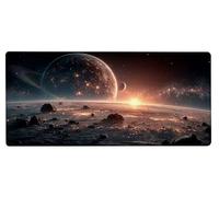Tapis de Souris Gaming Lever du Soleil Tapis Souris XXL 1000x500x3mm, Mouse Pad Gamer Ciel éToilé Grand Mousepad, Améliore la Précision et Rapidité, Imperméable Antidérapante Mousepad Gaming 3-3421
