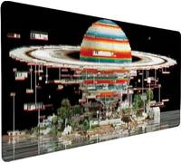 Tapis de Souris Gaming MosaïQue Tapis Souris XXL 1200x600x3mm, Mouse Pad Architecture Grand Mousepad, Améliore la Précision et Rapidité, Imperméable Antidérapante Mousepad, Accessoires Gaming U-CA93
