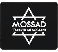 Tapis De Souris Gaming Mossad Ce n'est Jamais Un Accident Base en Caoutchouc Anti-Dérapant Gamer Mouse Pad Friction Faible Tapis De Souris pour Clavier Gamer Pc 25X30Cm
