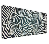 Tapis de Souris Gaming Noir Et Blanc Tapis de Souris XXL 47.2x23.6x0.12 inch Doubler Gaming Mousepad Extended Tapis de Bureau avec Imperméable Antidérapante et Bords Cousus pour Maison, Model 188