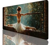 Tapis de Souris Gaming Noir, Grand Tapis de Souris XXL 900 x 400 x 4 mm, Ballet Mouse Pad pour Clavier et Bureau, Gaming Accessoire, Lavable, Améliore la précision et la Vitesse pour Gamer l-7256