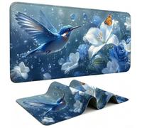 Tapis de Souris Gaming, Oiseau sous Main Bureau XXL 1000x500cm g811g-3 | Suivi et Stabilité Optimum, lis Mousepad avec Bords Cousus, Base en Caoutchouc Antidérapant pour Bureau Études