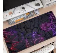 Tapis de Souris Gaming Rayure Violette,Grand Tapis de Souris 1000x500x3mm,Gamer Mouse Pad avec Coutures sur Les Bords,Tapis Bureau Antidérapant pour Gamer,Ordinateur,PC