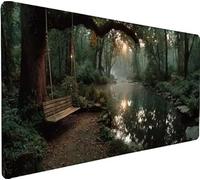 Tapis de Souris Gaming RivièRe Tapis Souris XXL 800x300x3mm, Mouse Pad Arbre Grand MousePad, Améliore la Précision et Rapidité, Imperméable Antidérapante Mousepad pour Accessoires Gaming, Gifts L-7T42