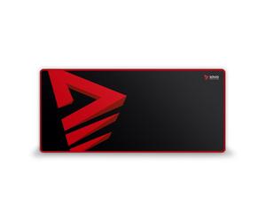 Tapis de Souris Gaming Savio Turbo Dynamic XL 900x400x3mm Noir/Rouge, Surface en Tissu, Base Antidérapante en Caoutchouc, Rebords Cousus