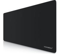 Tapis de souris gaming Titanwolf XXL, 900 x 400 x 3 mm, sous-main, lavable, dos antidérapant, vitesse & précision, logo Titanwolf