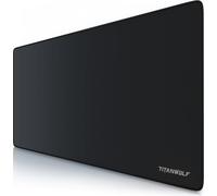 Tapis de souris gaming Titanwolf XXL, 900 x 400 x 3 mm, sous-main, lavable, dos antidérapant, vitesse & précision, écriture Titanwolf