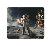 Tapis De Souris Gaming Un Astronaute Atterrit sur La Lune Lavable Tapis Souris Résistant Mouse Pad pour Gaming Clavier Accessoires 10X12In