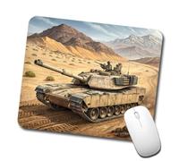 Tapis De Souris Gaming Véhicule M1 Abrams dans Le Désert Lavable Tapis De Souris Confort Mouse Pad pour Pc Ordinateur Travail 10X12In