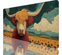 Tapis de Souris Gaming Vert, Grand Tapis de Souris XXL 900x300x3 mm, Animal Mouse Pad pour Clavier et Bureau, Gaming Accessoire, Antidérapante, Améliore la précision et la Vitesse pour Gamer l-9188