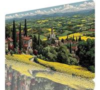 Tapis de Souris Gaming Vert, Grand Tapis de Souris XXL 900x300x3 mm, Paysage Mouse Pad pour Clavier et Bureau, Gaming Accessoire, Antidérapante, Améliore la précision et la Vitesse pour Gamer l-9092