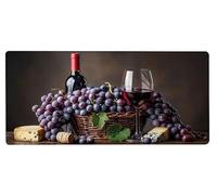 Tapis de Souris Gaming Vin Tapis Souris XXL 600x300x3mm, Mouse Pad Gamer Raisin Grand Mousepad, Améliore la Précision et Rapidité, Imperméable Antidérapante Mousepad Gaming Decor, Cadeau Homme 2-4F17