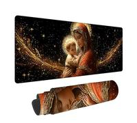 Tapis de Souris Gaming XXL 1000x500x3mm, Religion Grand Tapis de Clavier Bureau Antidérapant avec Bords Cousus, Paysage Grand Mouse Pad Gaming pour Bureau et Maison, améliore la Vitesse LJ-2291