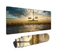 Tapis de Souris Gaming XXL 1000x500x3mm, Religion Grand Tapis de Clavier Bureau Antidérapant avec Bords Cousus, Paysage Grand Mouse Pad Gaming pour Bureau et Maison, améliore la Vitesse LJ-2025