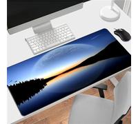 Tapis de Souris Gaming XXL 1200x600mm,Grand Tapis de Souris,Tapis de Souris à Bords Cousus,Base en Caoutchouc antidérapante,sous-Main Bureau Gamer Extra Large en Tissu - Montagne du Crépuscule