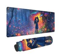 Tapis de Souris Gaming XXL 1600x800x3mm, Forêt Grand Tapis de Clavier Bureau Antidérapant avec Bords Cousus, Paysage Grand Mouse Pad Gaming pour Bureau et Maison, améliore la Vitesse LJ-399