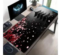 Tapis de Souris Gaming XXL 600x400x2 mm, Tour Pétales Roses, Extended Long Clavier Pad de Table avec Base en Caoutchouc Antidérapante, Tapis de Bureau Multifonction pour Gaming, Bureau et Ordinateur
