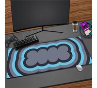 Tapis de Souris Gaming XXL 700x400x3mm Grand Tapis de Souris sous-Main de Bureau Surface Spéciale Améliore la Précision et la Vitesse pour PC Gamer Ordinateur - Gris Bleu